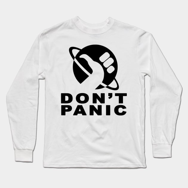 Don't Panic Long Sleeve T-Shirt by AaronShirleyArtist